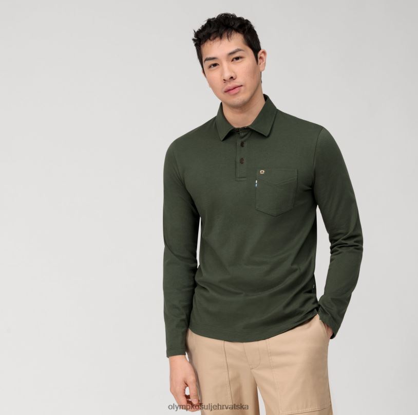 casual_jersey_polo_dugih_rukava_tamno_zelene_boje_olymp_fzj6z2120_odjeca.jpg casual jersey polo dugih rukava, tamno zelene boje OLYMP FZJ6Z2120 odjeća - Image 1