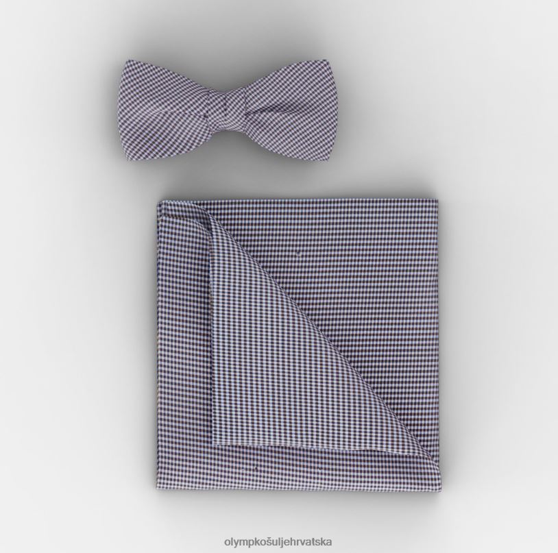 leptir_masna_dzepni_kockasti_set_taupe_olymp_fzj6z2654_pribor.jpg leptir mašna / džepni kockasti set taupe OLYMP FZJ6Z2654 pribor - Image 1