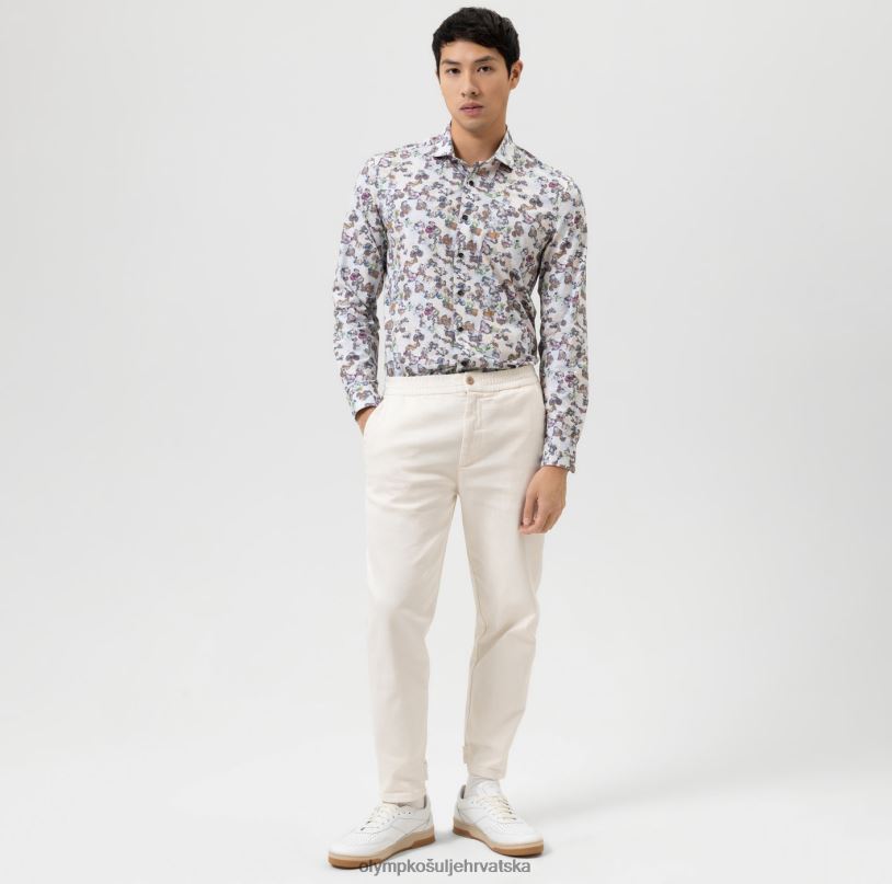 level five 24/7 body fit, business shirt, kent, natural OLYMP FZJ6Z659 odjeća - Image 2