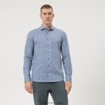 level five 24/7 body fit, business shirt, kent, natural OLYMP FZJ6Z731 odjeća