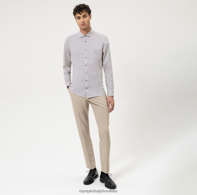 level five 24/7 body fit, business shirt, kent, natural OLYMP FZJ6Z773 odjeća - Image 2