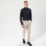level five 24/7 body fit, poslovna košulja, moderni kent, crna OLYMP FZJ6Z441 odjeća - Image 2