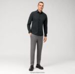 level five 24/7 body fit, poslovna košulja, moderni kent, maslinasta OLYMP FZJ6Z447 odjeća - Image 2