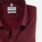 level five fit, poslovna košulja, moderni kent, crvena OLYMP FZJ6Z763 odjeća - Image 2