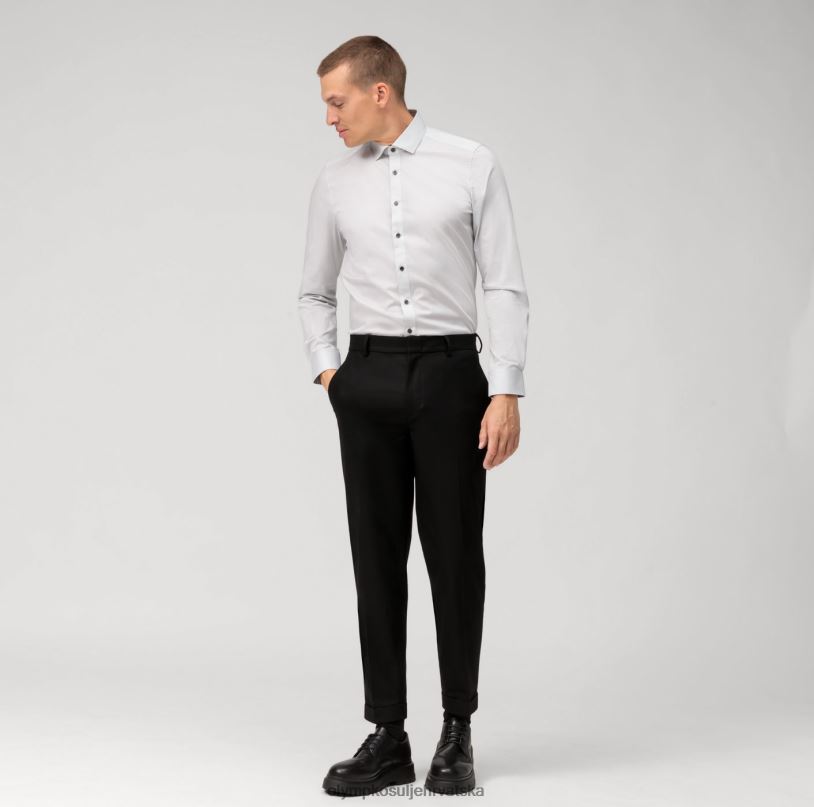 level five fit, poslovna košulja, moderni kent, svijetlo siva OLYMP FZJ6Z526 odjeća - Image 2