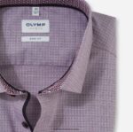 level five fit, poslovna košulja, moderni kent, tamno crvena OLYMP FZJ6Z650 odjeća - Image 2