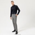 level five fit, poslovna košulja, new york kent, crna OLYMP FZJ6Z852 odjeća - Image 2