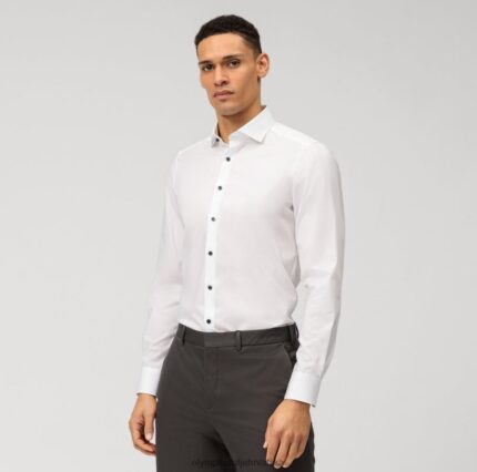 level five fit, poslovna košulja, royal kent, bijela OLYMP FZJ6Z691 odjeća