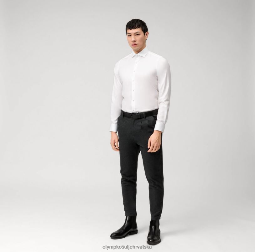 level five fit, poslovna košulja, royal kent, bijela OLYMP FZJ6Z697 odjeća - Image 2