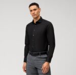level five fit, poslovna košulja, royal kent, crna OLYMP FZJ6Z795 odjeća