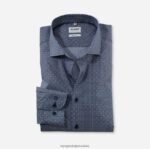 level five fit, poslovna košulja, royal kent, marine OLYMP FZJ6Z498 odjeća