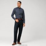 level five fit, poslovna košulja, royal kent, marine OLYMP FZJ6Z636 odjeća - Image 2