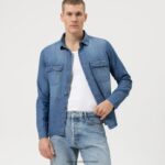 ležerna majica, ležerna košulja, kent, indigo OLYMP FZJ6Z1953 odjeća