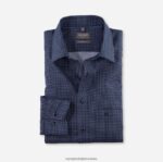 luxor comfort fit, poslovna košulja, dugi ekstra dugi rukav, novi kent, marine OLYMP FZJ6Z1694 odjeća