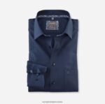 luxor comfort fit, poslovna košulja, dugi ekstra dugi rukav, novi kent, marine OLYMP FZJ6Z1703 odjeća