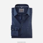 luxor comfort fit, poslovna košulja, dugi ekstra dugi rukav, novi kent, marine OLYMP FZJ6Z1703 odjeća