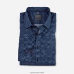luxor comfort fit, poslovna košulja, new kent, marine OLYMP FZJ6Z1641 odjeća