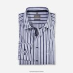 luxor comfort fit, poslovna košulja, new kent, marine OLYMP FZJ6Z1653 odjeća