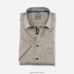luxor comfort fit, poslovna košulja, new kent, natural OLYMP FZJ6Z1588 odjeća