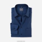 luxor comfort fit, poslovna košulja, novi kent, smoke blue OLYMP FZJ6Z1579 odjeća