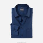 luxor comfort fit, poslovna košulja, novi kent, smoke blue OLYMP FZJ6Z1579 odjeća