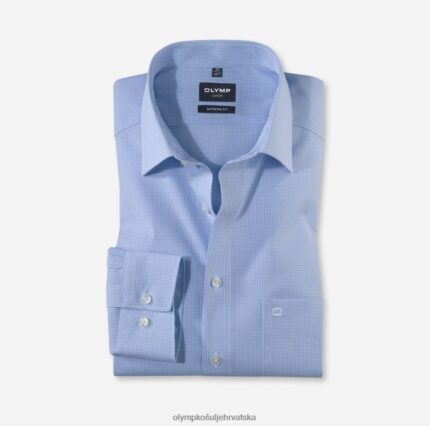 luxor modernog kroja, poslovna košulja, dugi ekstra dugi rukavi, novi kent, plava OLYMP FZJ6Z1454 odjeća