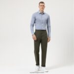 Ne. six 24/7 super slim, poslovna košulja, ekstra dugi dugi rukavi, moderna kent, plava OLYMP FZJ6Z319 odjeća - Image 2