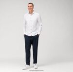 Ne. six 24/7 super slim, poslovna košulja, ekstra dugi dugi rukavi, moderni kent, bijela OLYMP FZJ6Z295 odjeća - Image 2