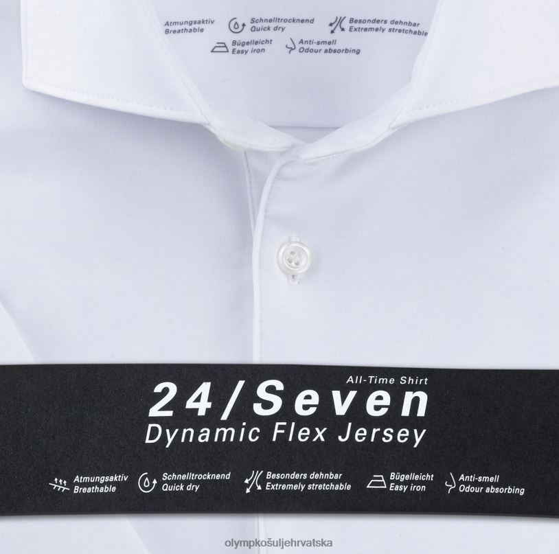 Ne. six 24/7 super slim, poslovna košulja, kent, bijela OLYMP FZJ6Z261 odjeća - Image 2