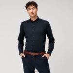Ne. six 24/7 super slim, poslovna košulja, kent, marine OLYMP FZJ6Z200 odjeća