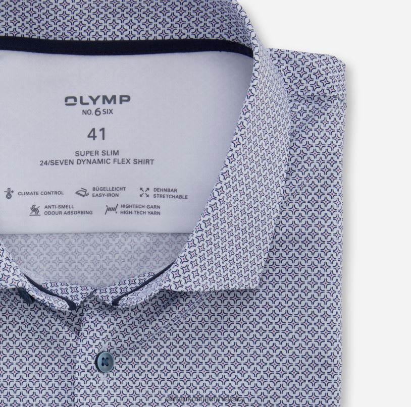 Ne. six 24/7 super slim, poslovna košulja, moderni kent, fuksija OLYMP FZJ6Z234 odjeća - Image 2