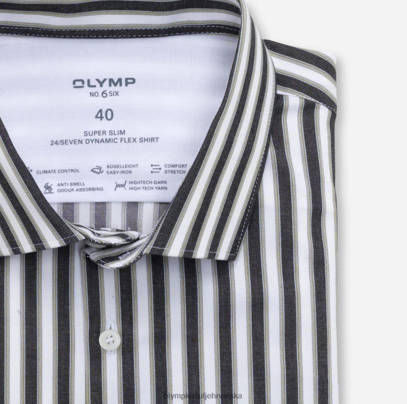 Ne. six 24/7 super slim, poslovna košulja, moderni kent, limeta zelena OLYMP FZJ6Z232 odjeća - Image 2