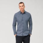 Ne. six 24/7 super slim, poslovna košulja, moderni kent, marine OLYMP FZJ6Z120 odjeća