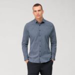 Ne. six 24/7 super slim, poslovna košulja, moderni kent, marine OLYMP FZJ6Z120 odjeća