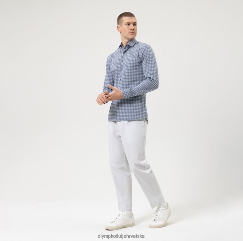 Ne. six 24/7 super slim, poslovna košulja, moderni kent, marine OLYMP FZJ6Z165 odjeća - Image 2