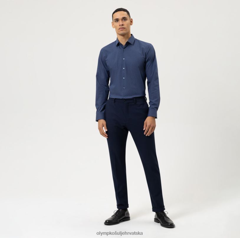 Ne. six 24/7 super slim, poslovna košulja, moderni kent, marine OLYMP FZJ6Z16 odjeća - Image 2