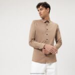 Ne. six 24/7 super slim, poslovna košulja, urban kent, natural OLYMP FZJ6Z174 odjeća