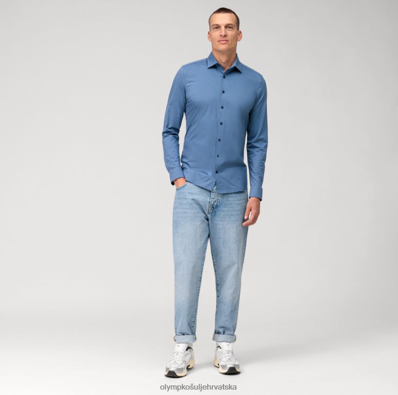 Ne. six 24/7 super slim, poslovna košulja, urban kent, nürnberško plava OLYMP FZJ6Z43 odjeća - Image 2