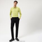 Ne. six 24/7 super slim, poslovna košulja, urban kent, svijetlo zelena OLYMP FZJ6Z150 odjeća - Image 2