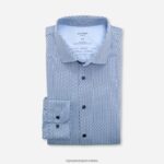 Ne. six 24/7 super tanka, poslovna košulja, moderna kent, plava OLYMP FZJ6Z258 odjeća