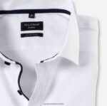 Ne. six super slim, poslovna košulja, moderni kent, bijela OLYMP FZJ6Z222 odjeća - Image 2