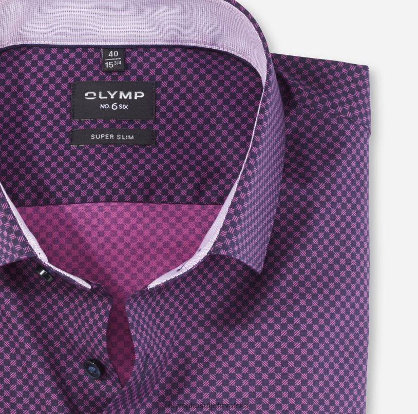 Ne. six super slim, poslovna košulja, moderni kent, fuksija OLYMP FZJ6Z203 odjeća - Image 2
