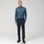 Ne. six super slim, poslovna košulja, moderni kent, marine OLYMP FZJ6Z82 odjeća - Image 2