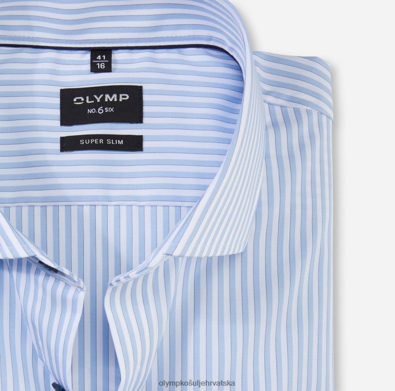 Ne. six super slim, poslovna košulja, royal kent, plava OLYMP FZJ6Z231 odjeća - Image 2