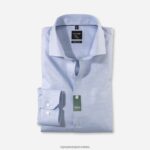 Ne. six super slim, poslovna košulja, royal kent, plava OLYMP FZJ6Z59 odjeća