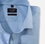 Ne. six super slim, poslovna košulja, royal kent, plava OLYMP FZJ6Z85 odjeća - Image 2