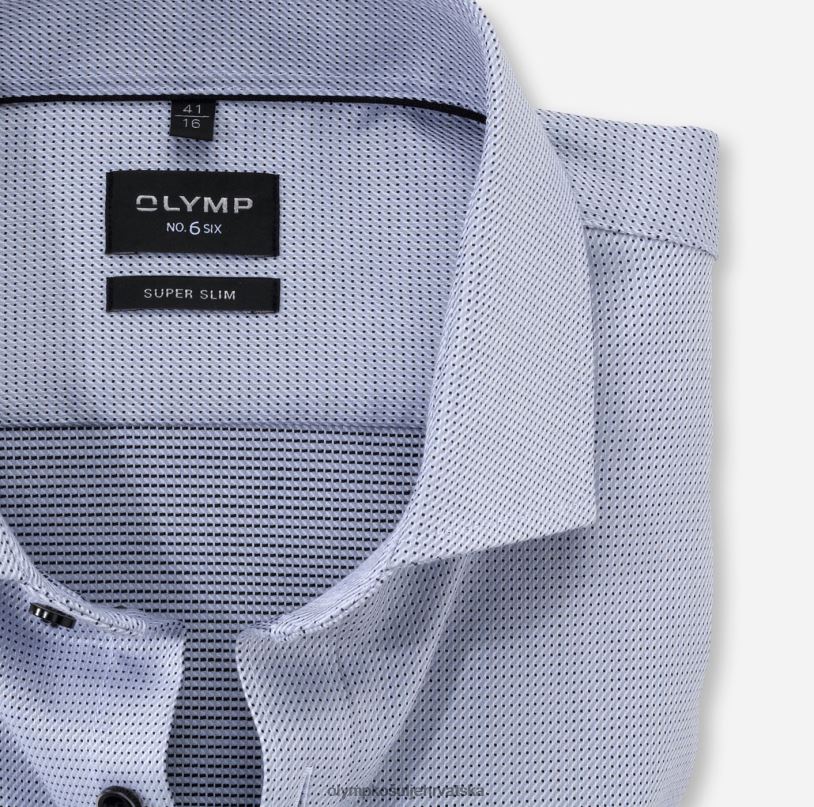 Ne. six super slim, poslovna košulja, royal kent, srebrno siva OLYMP FZJ6Z255 odjeća - Image 2