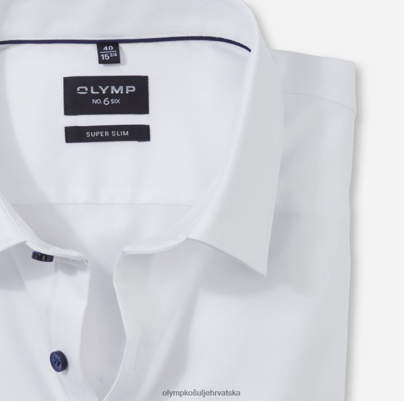 Ne. six super slim, poslovna košulja, urban kent, bijela OLYMP FZJ6Z262 odjeća - Image 2