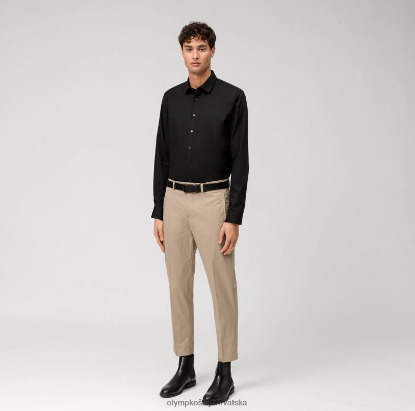 Ne. six super slim, poslovna košulja, urban kent, crna OLYMP FZJ6Z189 odjeća - Image 2