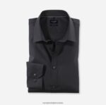 Ne. six super slim, poslovna košulja, urban kent, crna OLYMP FZJ6Z269 odjeća
